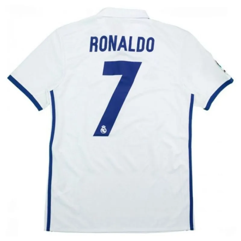 Cristiano  Ronaldo Real Madrid Retro Jersey 2016/17 Home - White