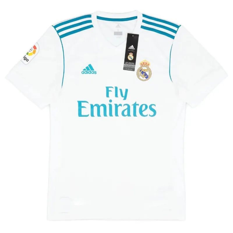 Maglia retro di Cristiano  Ronaldo per il Real Madrid, casa 2017/18 - Bianca