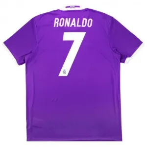 Cristiano Ronaldo Real Madrid Retro Trikot 2017/18 Auswärtsspiel - Lila