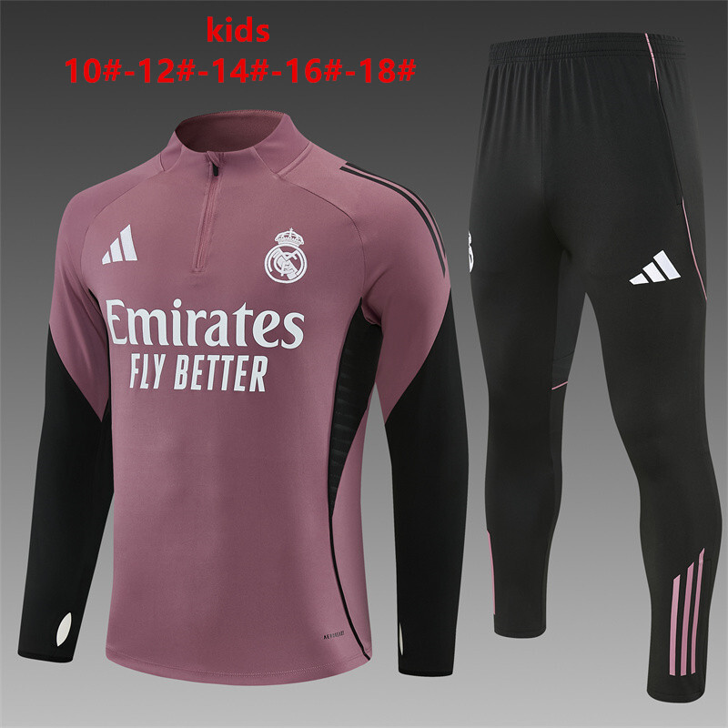 Real Madrid 2025/26 Kinder Sportanzug lila