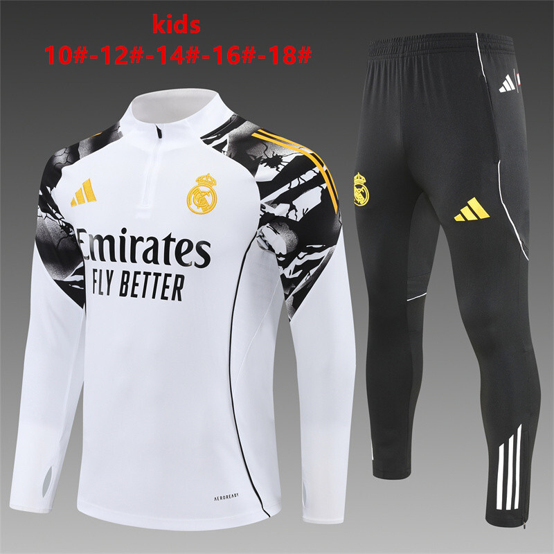 Real Madrid 2025/26 Kinder Sportanzug gelb