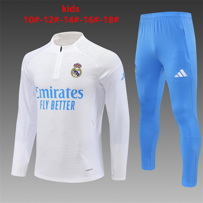 Real Madrid 2025/26 Kinder Sportanzug weiß