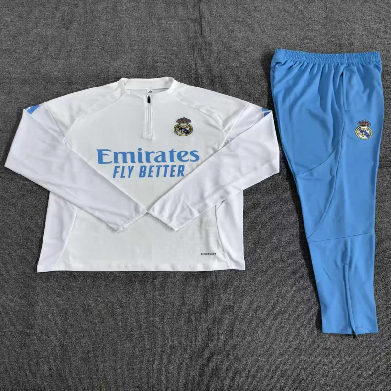 Real Madrid 2025/26 Kinder Sportanzug weiß