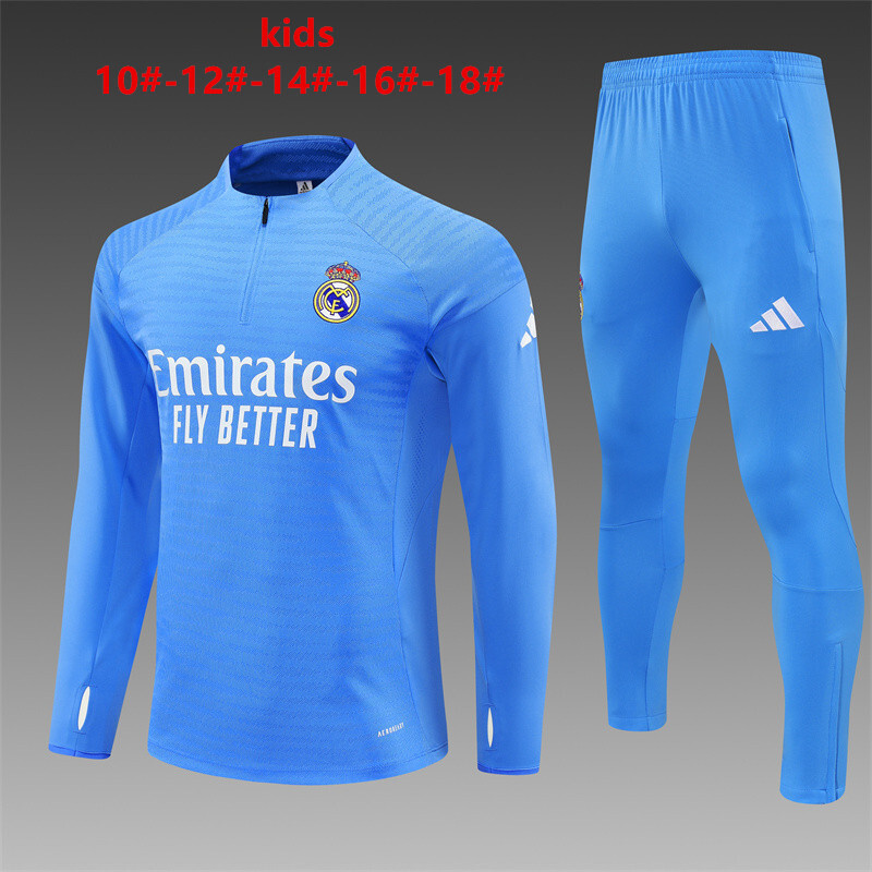 Real Madrid 2025/26 Kinder Sportanzug blau