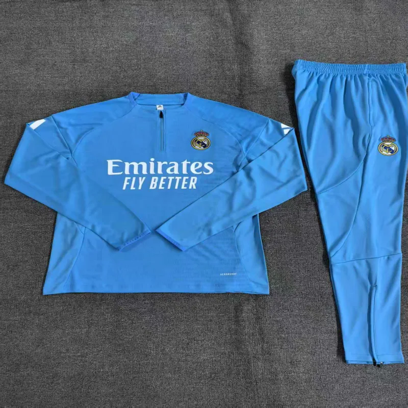 Real Madrid 2025/26 Kinder Sportanzug blau