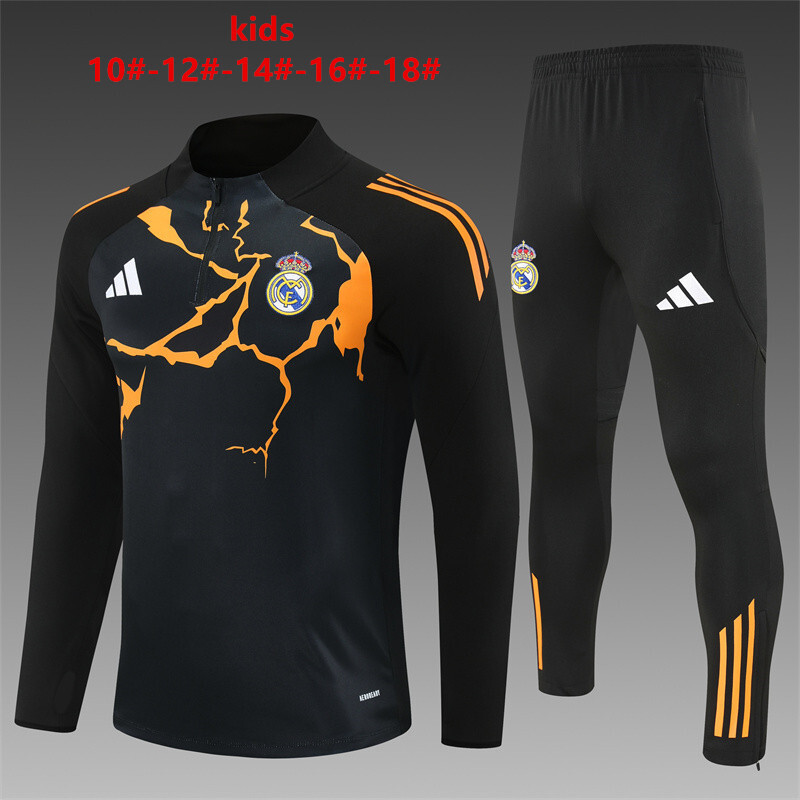 Real Madrid 2025/26 Kinder Sportanzug schwarz