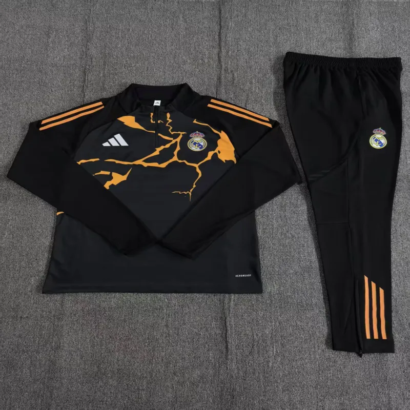Real Madrid 2025/26 Kinder Sportanzug schwarz