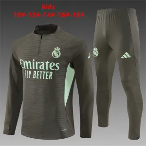 Real Madrid 2025/26 Kinder Sportanzug khaki