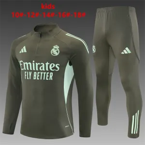 Real Madrid 2025/26 Kinder Sportanzug khaki