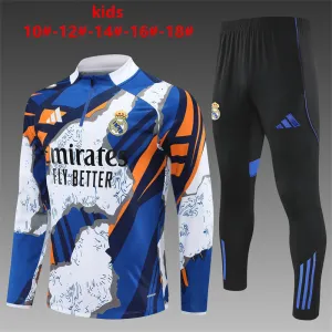 Real Madrid 2025/26 Set Sportivo Bambino bianco blu