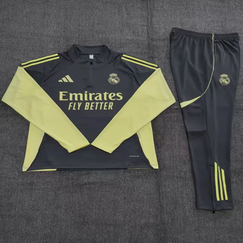 Real Madrid 2025/26 Kinder Sportanzug grau