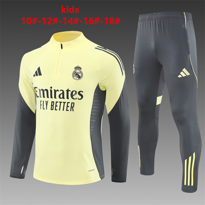 Real Madrid 2025/26 Kinder Sportanzug gelb
