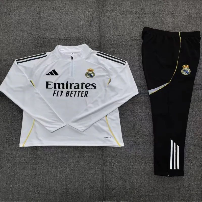 Real Madrid 2025/26 Kinder Sportanzug weiß