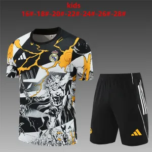 Real Madrid 2025/26 kit allenamento Marvel bambino nero