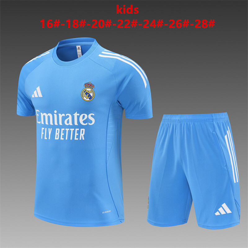 Real Madrid 2025/26 Set Allenamento Bambino blu