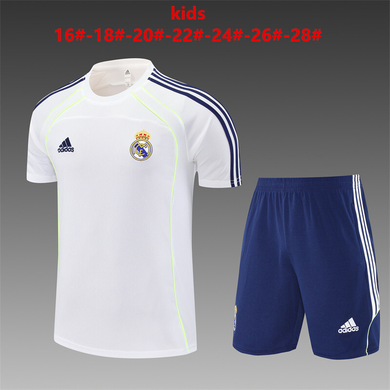 Real Madrid 2025/26 Kinder Trainingsanzug weiß