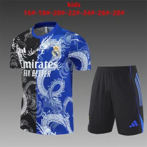 Real Madrid 2025/26 Set Allenamento Bambino nero blu