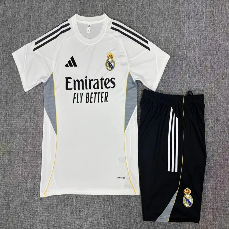 Real Madrid 2025/26 Kinder Trainingsanzug weiß