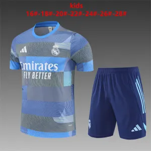Real Madrid 2025/26 Set Allenamento Bambino blu