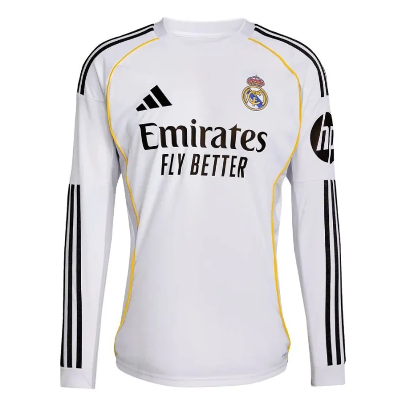 Maillot Domicile Real Madrid Manches Longues 2025/26