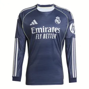 Camiseta Real Madrid Visitante Manga Larga 2025/26