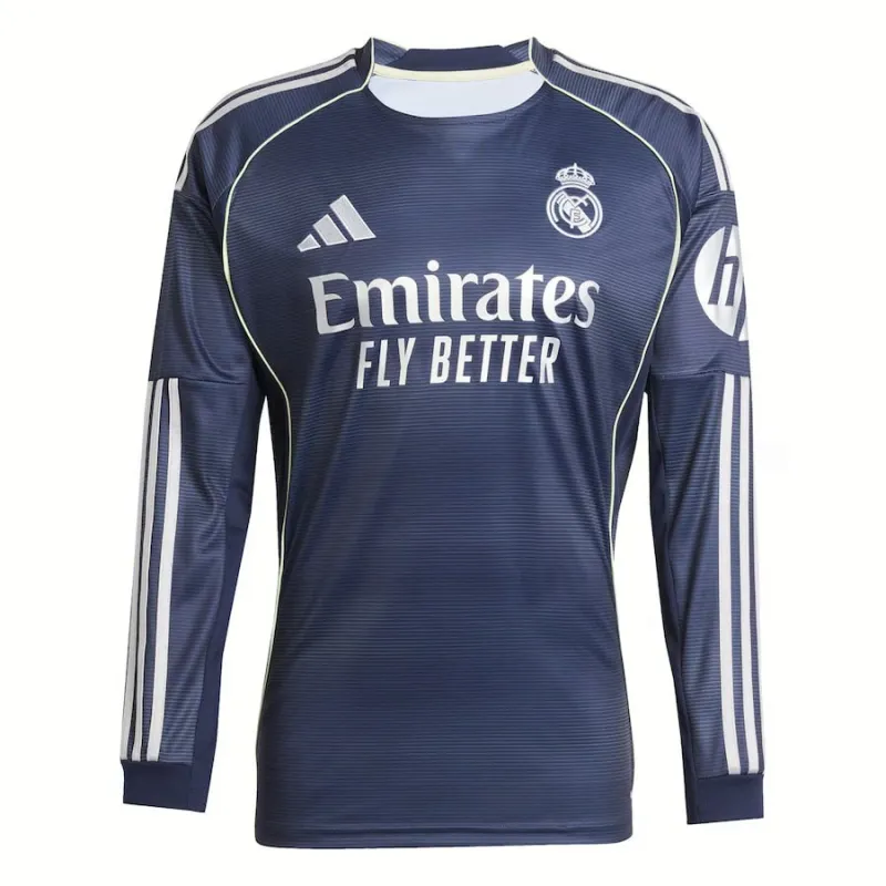 Camiseta Real Madrid Visitante Manga Larga 2025/26