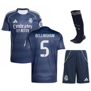 Real Madrid CF BELLINGHAM 2025/26 Kinder-Auswärts-Kit - Blau