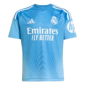 Real Madrid CF 2025/26 Heim Kinder-Torwart-Trikot - Blau