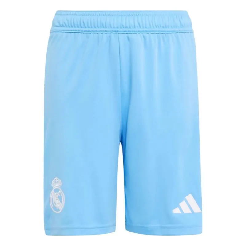 Camiseta + Pantaloncillos infantil portero de local de la Real Madrid CF 2025/26 - Azul