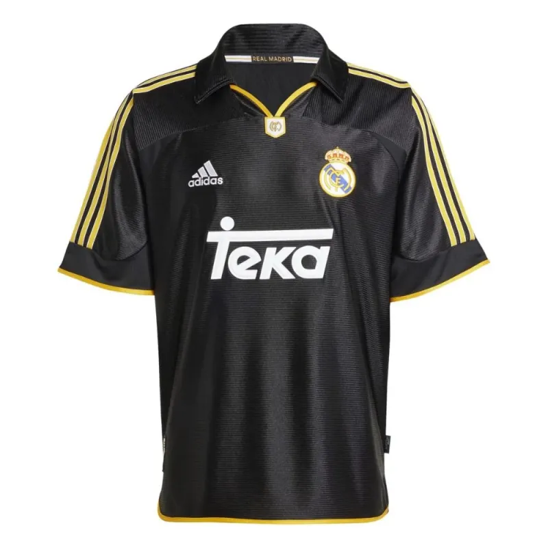 Camiseta retro visitante Real Madrid 1999/2000 - Negra