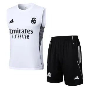 Completo Pantaloncini e Canotta Real Madrid 2025/26 - Bianco