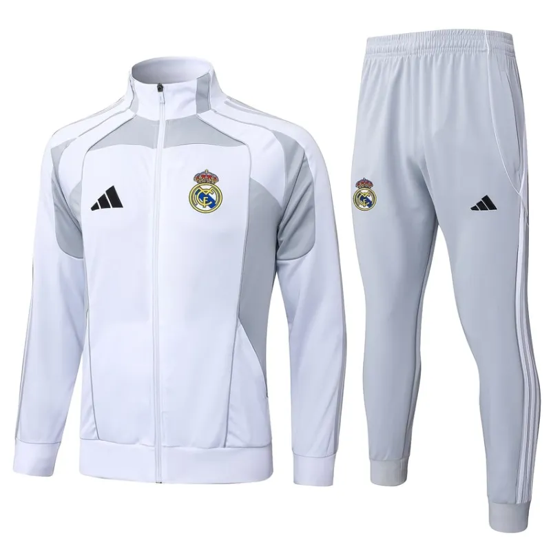 Giacca Sportiva Real Madrid 2025/26 - Bianco