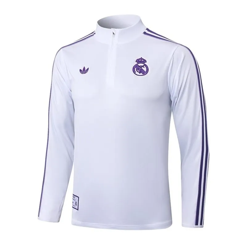 Chándal Real Madrid 2025/26 - Blanco/Morado