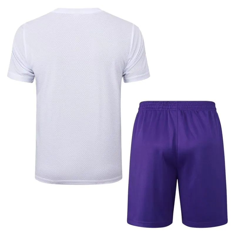 Camiseta + Pantalón de Entrenamiento Real Madrid 2025/26 - Blanco/Morado