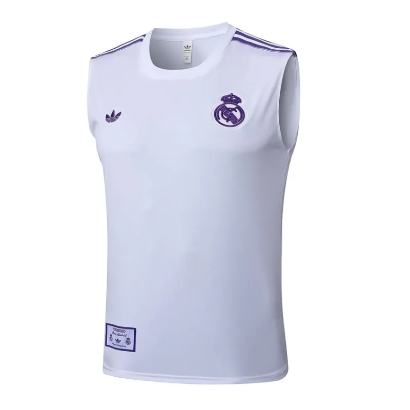 Ensemble Short & Débardeur Real Madrid 2025/26 - Blanc/Violet