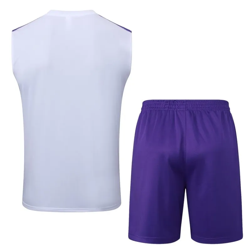 Ensemble Short & Débardeur Real Madrid 2025/26 - Blanc/Violet