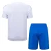 Maglia + Pantaloncini Allenamento Real Madrid 2025/26 - Bianco/Blu