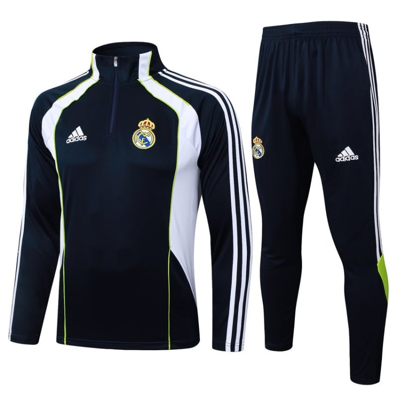 Chándal Real Madrid 2025/26 - Negro/Blanco