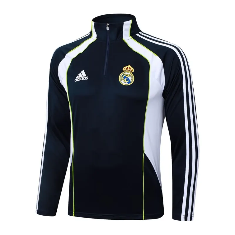 Chándal Real Madrid 2025/26 - Negro/Blanco