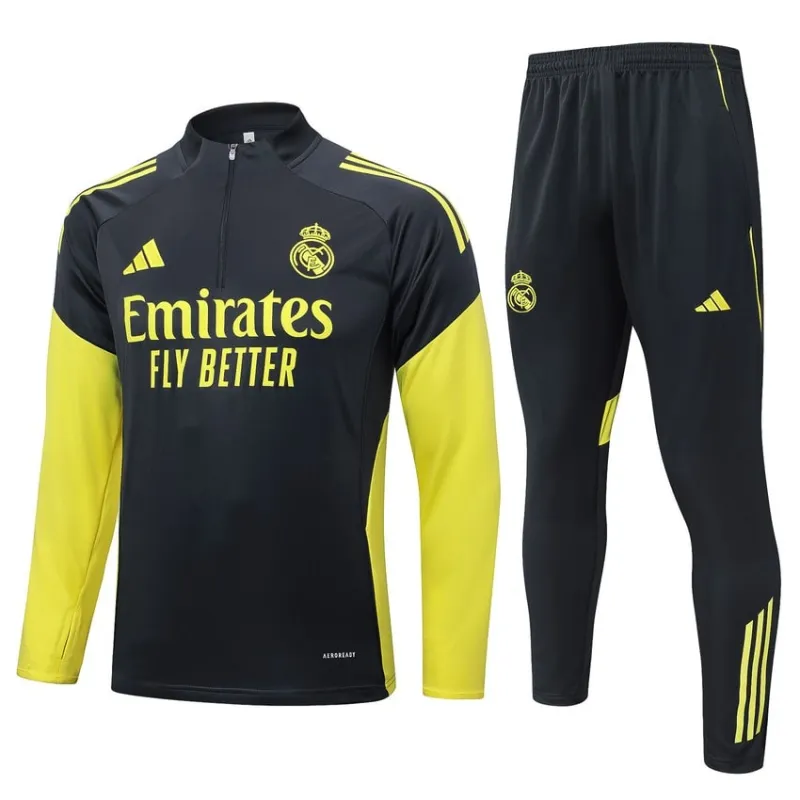 Chándal Real Madrid 2025/26 - Negro/Amarillo