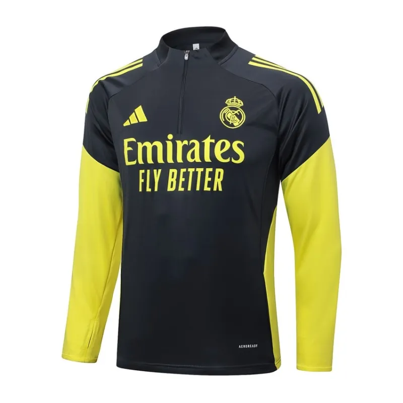 Chándal Real Madrid 2025/26 - Negro/Amarillo
