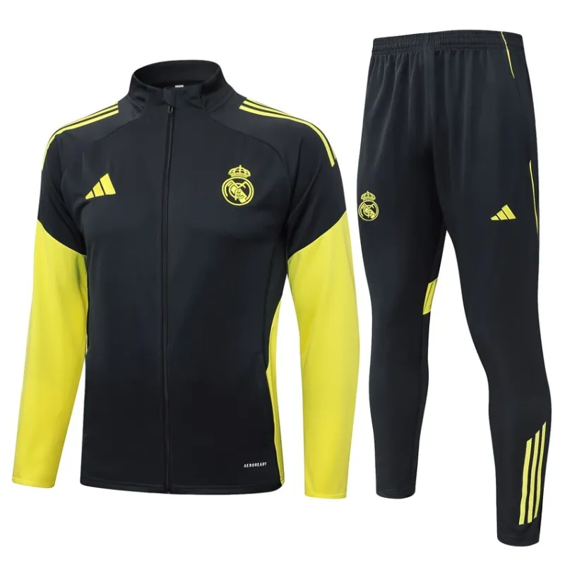 Giacca Sportiva Real Madrid 2025/26 - Nero/Giallo