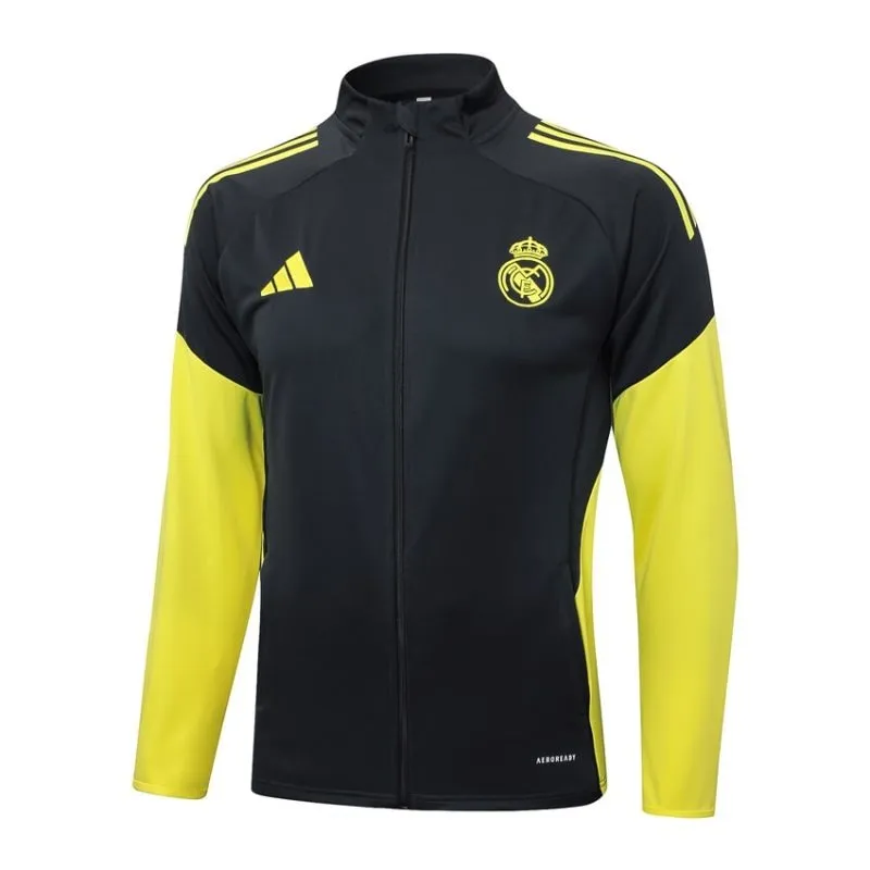 Giacca Sportiva Real Madrid 2025/26 - Nero/Giallo