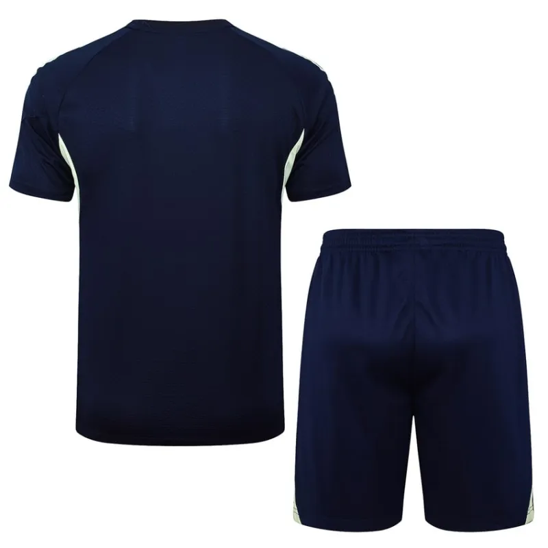 Maglia + Pantaloncini Allenamento Real Madrid 2025/26 - Blu Scuro