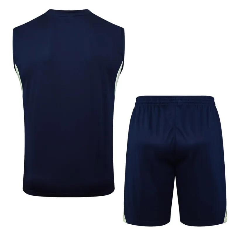 Ensemble Short & Débardeur Real Madrid 2025/26 - Bleu Foncé