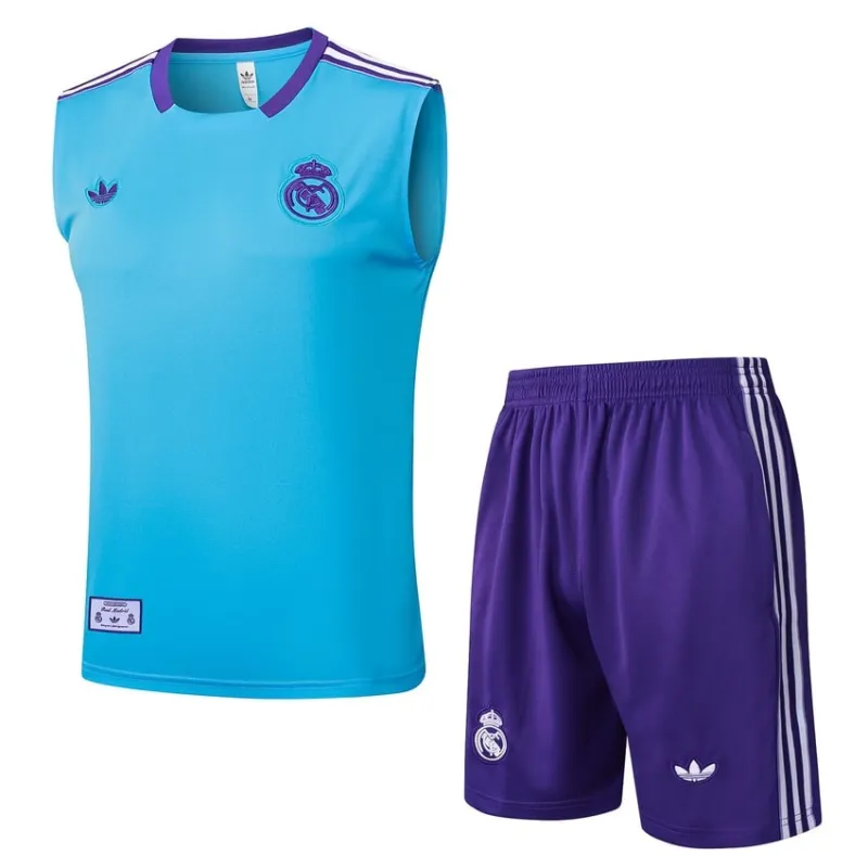 Ensemble Short & Débardeur Real Madrid 2025/26 - Bleu