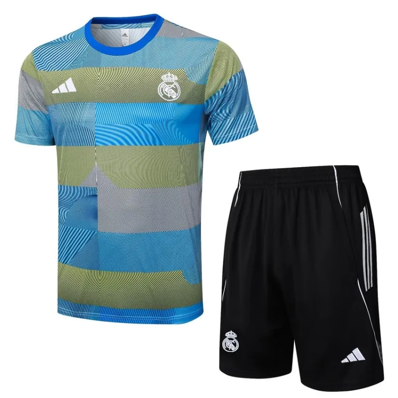 Camiseta + Pantalón de Entrenamiento Real Madrid 2025/26 - Azul/Verde