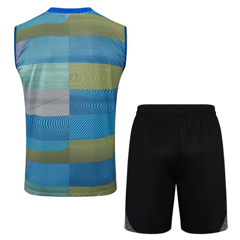 Ensemble Short & Débardeur Real Madrid 2025/26 - Bleu/Vert