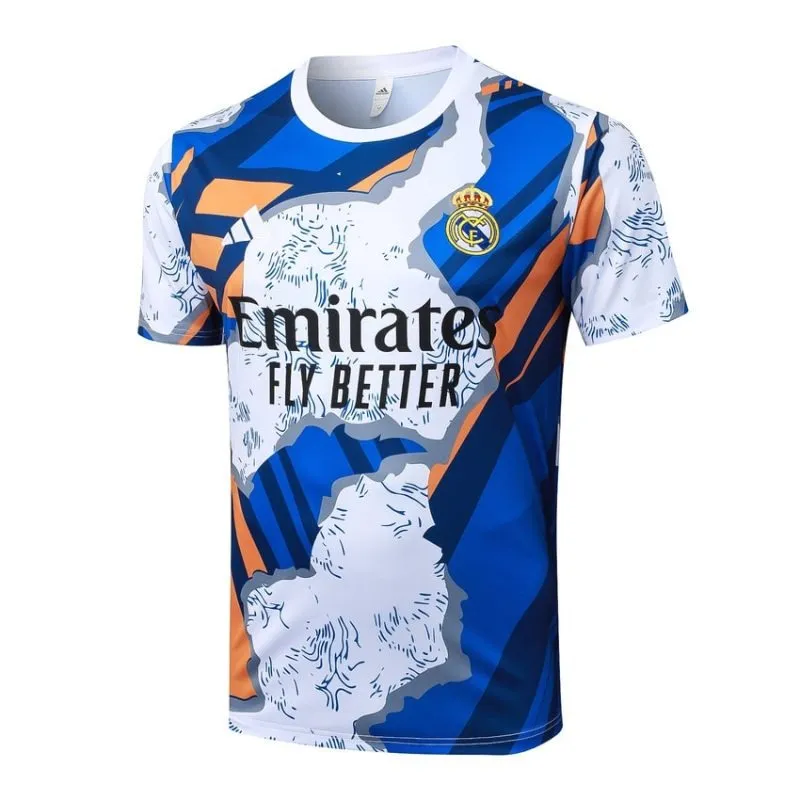 Maglia + Pantaloncini Allenamento Real Madrid 2025/26 - Blu/Bianco