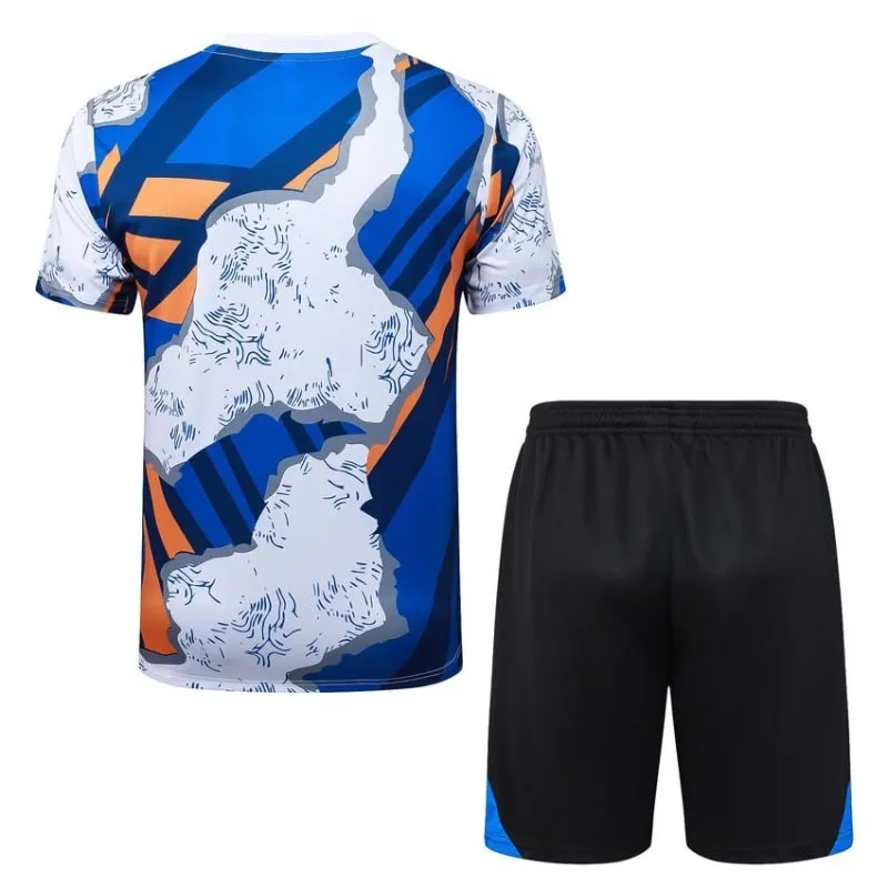 Maglia + Pantaloncini Allenamento Real Madrid 2025/26 - Blu/Bianco